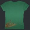 Womens Back Splatter Sage Green Tee Back